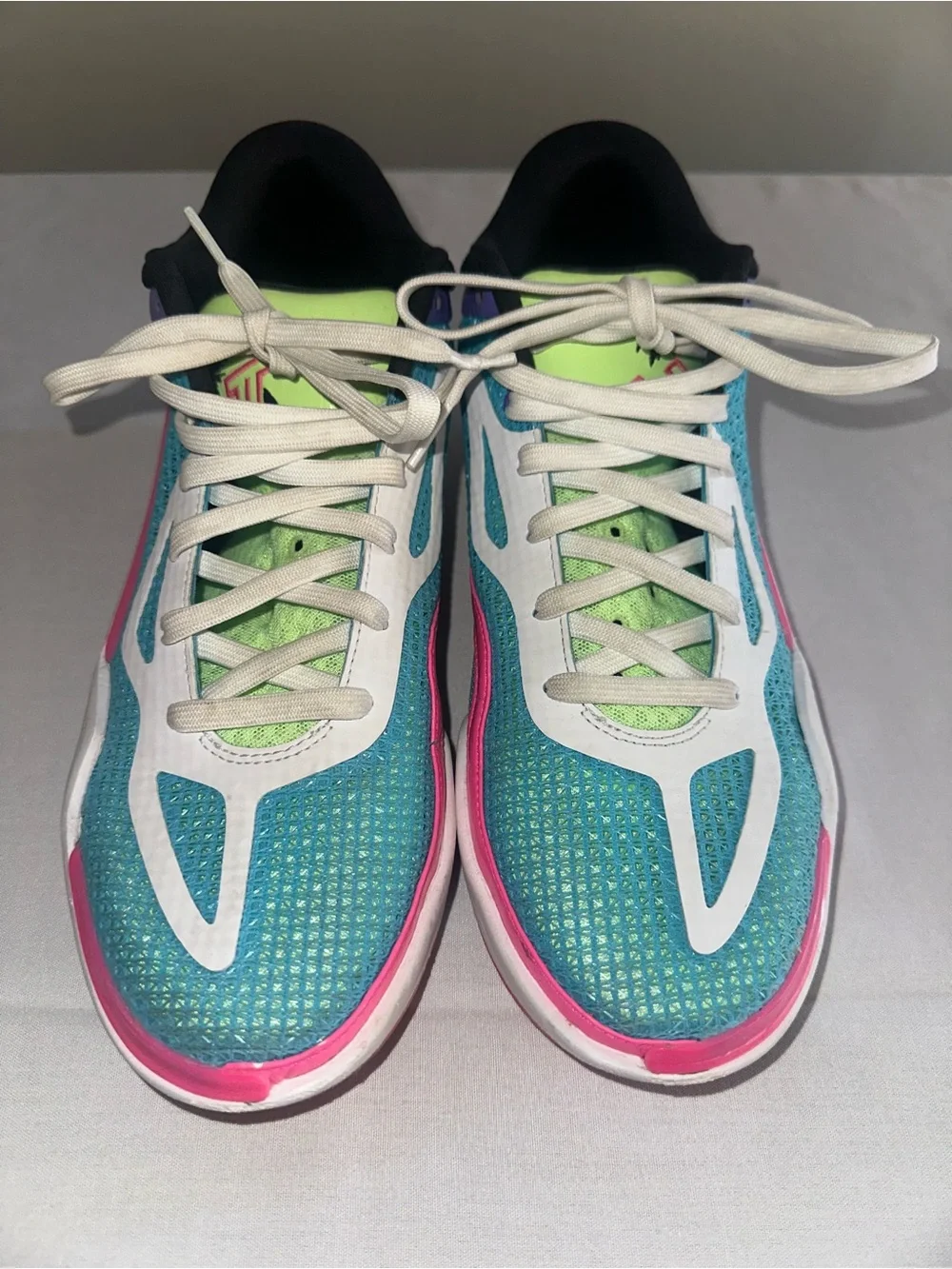 Jordan Turquoise, Purple & Pink Basketball Sneakers